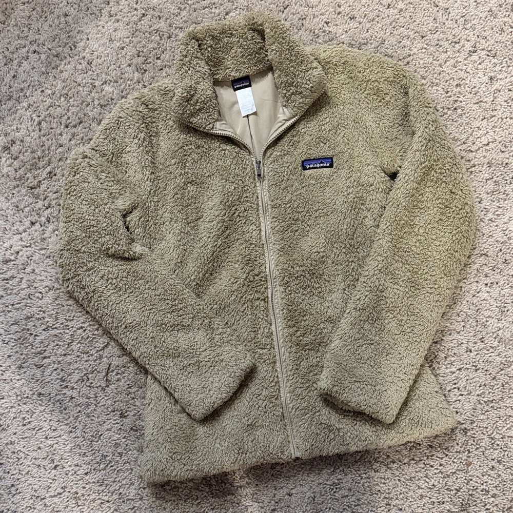 PATAGONIA Women's Fleece Full-Zip Jacket W's Los Gatos Jacket Tan Size Small - Picture 3 of 6